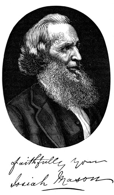Sir Josiah Mason, fabricante de plumas inglés, c1880 de Unbekannt