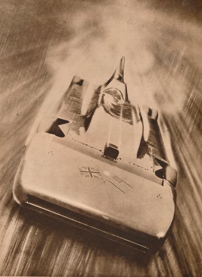 Sir Malcolm Campbell a alta velocidad en 