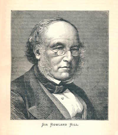 Sir Rowland Hill, creador del sello postal, 1893 de Unbekannt