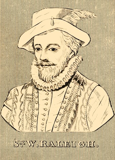 Sir W. Raleigh, c. 1552-1618, 1830 de Unbekannt