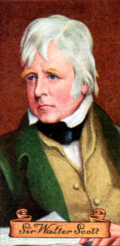Sir Walter Scott, tomado de una serie de tarjetas de cigarrillos, 1935 de Unbekannt