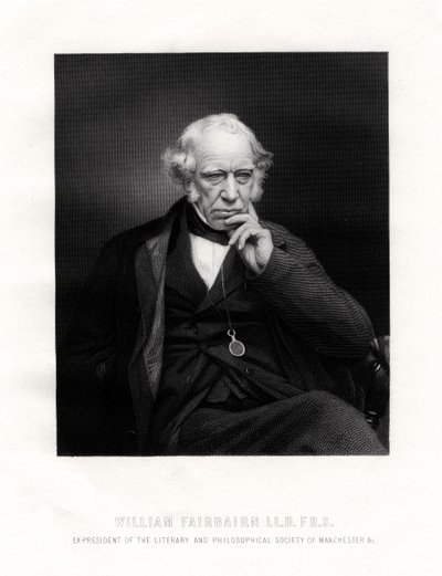 Sir William Fairbairn, 1er Baronet, ingeniero escocés, siglo XIX de Unbekannt
