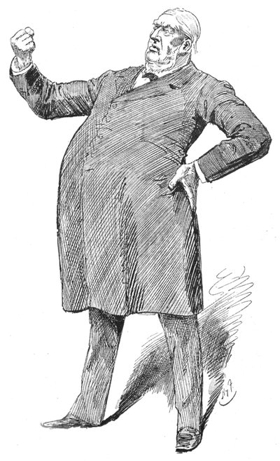 Sir William Harcourt en un momento fulminante, 1890s 1906 de Unbekannt
