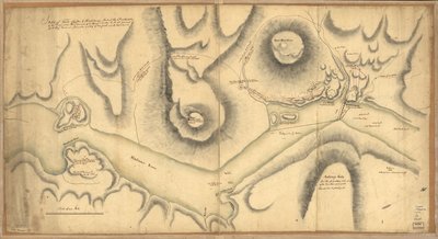 Bosquejo de los Fuertes Clinton y Montgomery, asaltados el 6 de octubre de 1777 por las tropas bajo el mando de Sir Henry Clinton, K.B., teniente general de las fuerzas de la División Mayor y comandante de Nueva York y sus dependencias. 1777 por las tropas de Unbekannt