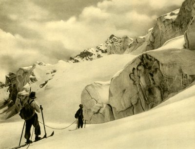 Esquí en Silvretta, Austria, c1935 de Unbekannt