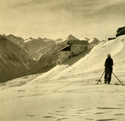 Esquí en el Schmittenhöhe, Austria, c1935 de Unbekannt