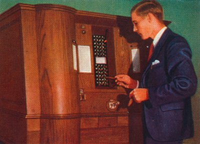 Máquina tragamonedas que juega bridge, 1938 de Unbekannt