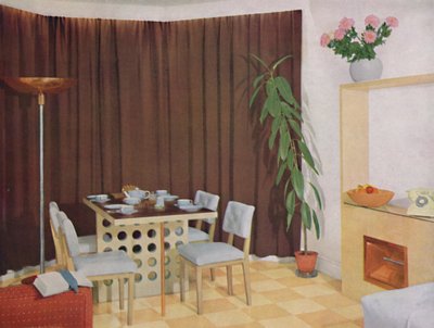 Pequeña sala de estar-comedor, 1938 de Unbekannt