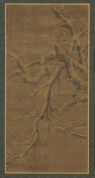 Ramas de ciruelo cargadas de nieve, dinastía Ming, siglo XV-XVI de Unbekannt