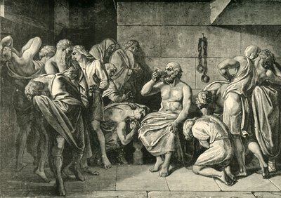 Sócrates bebiendo la cicuta, 1890 de Unbekannt