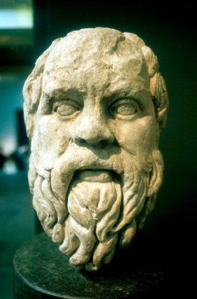 Sócrates, filósofo griego. Copia romana de un original griego perdido de c. 370 a.C. de Unbekannt
