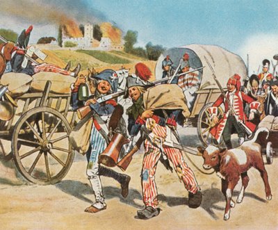 Soldados de la Revolución Francesa en el Palatinado, 1793, 1936 de Unbekannt