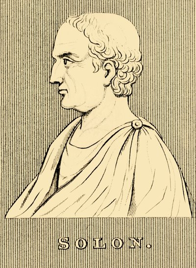 Solón, c630-c560 a.C., 1830 de Unbekannt