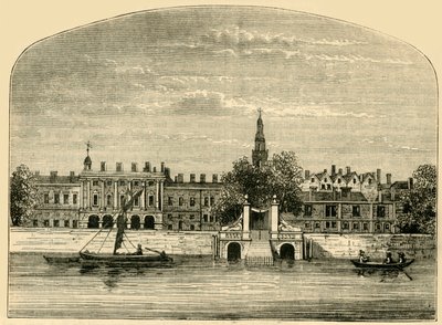 Somerset House y escaleras, 1881 de Unbekannt