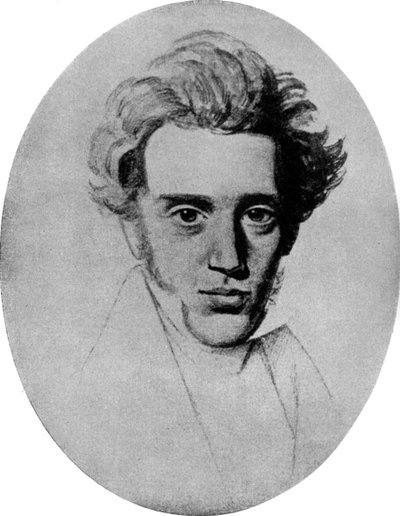 Soren Kierkegaard, filósofo y teólogo danés, c1840 1956 de Unbekannt
