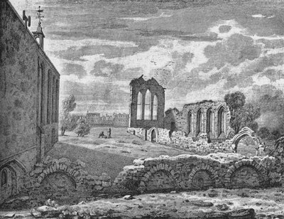Vista sureste del Convento de Santa Elena, Bishopsgate, Ciudad de Londres, c1819 de Unbekannt