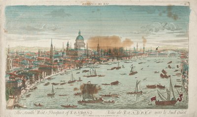 Perspectiva suroeste de Londres, 1760 de Unbekannt