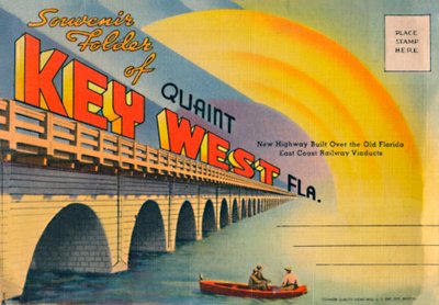 Carpeta de recuerdos de Key West Fla. - Nueva carretera, c. 1940s de Unbekannt