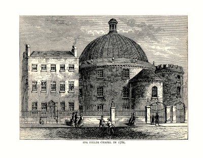 Capilla de Spa Fields, 1781 de Unbekannt
