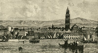 Spalatro, desde el puerto, 1890 de Unbekannt