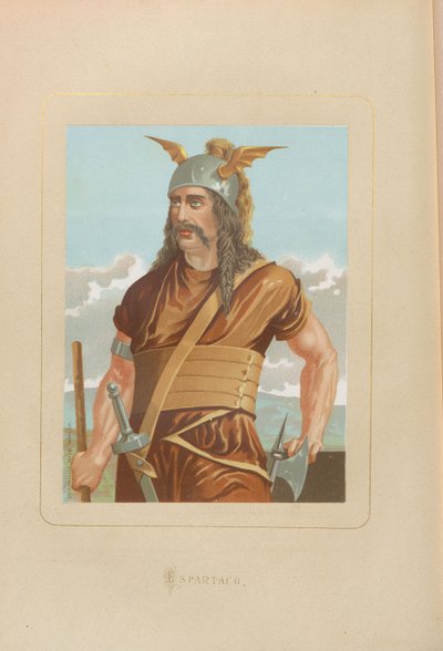 Espartaco. De: Hombres y mujeres célebres de todos los tiempos por Juan Landa, 1875-1877 de Unbekannt