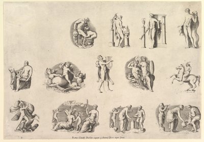 Speculum Romanae Magnificentiae: Temas después de la Antigüedad, ejecutado ca. 1550-77, impreso después de 1577 de Unbekannt