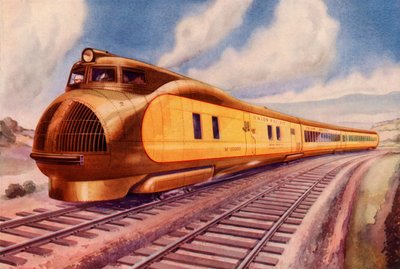 Acelerando a través de un continente. El primer expreso diésel-eléctrico de América ha inaugurado una nueva era en el ferrocarril de Unbekannt