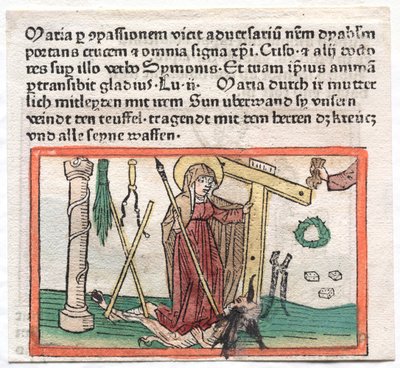 Spiegel Menslicher Behaltnis: La Virgen María venciendo a un diablo de Unbekannt
