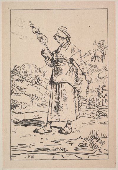 Hilandera de Auvernia, 1830-99 de Unbekannt