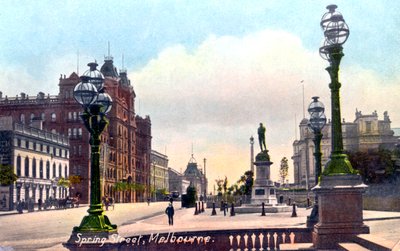 Calle Spring, Melbourne, Australia, 1912 de Unbekannt