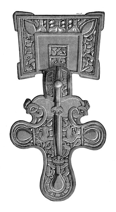 Fíbula de cabeza cuadrada, de Ragley Park, Warwickshire, 1893 de Unbekannt