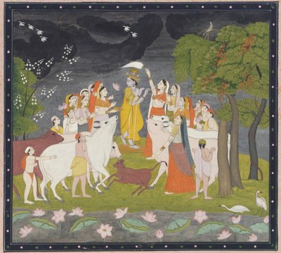 Sri Krsna con la flauta, ca. 1790-1800 de Unbekannt