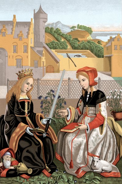 Santa Inés y Santa Catalina de Unbekannt