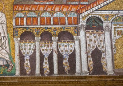 Iglesia de San Apolinar Nuevo, mosaico, Rávena, Italia (foto) de Unbekannt