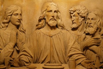 Iglesia de San Bartolomé - La Última Cena en la cámara bautismal al norte del altar - Nueva York, Estados Unidos de Unbekannt