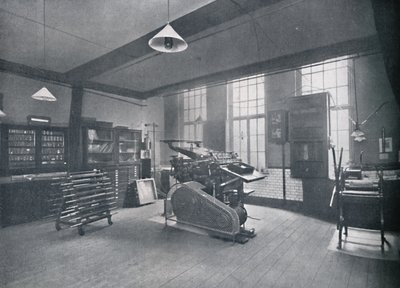 Escuela de la Fundación St. Bride. Sala de impresión offset, 1917 de Unbekannt