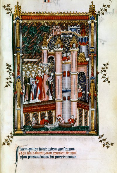 San Denis en las puertas de París, 1317 de Unbekannt