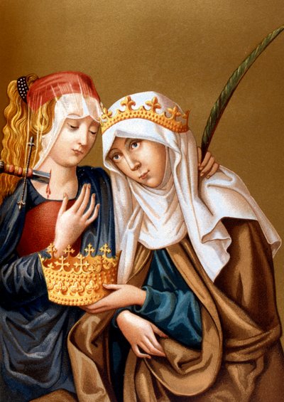 Santa Isabel de Hungría y Santa Lucía, 1878 de Unbekannt