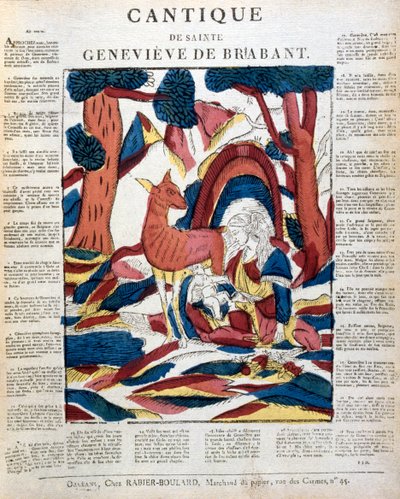 Santa Genoveva de Brabante en el bosque de Unbekannt