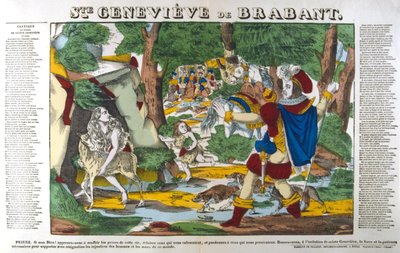 Santa Genoveva de Brabante en el bosque, siglo XIX de Unbekannt
