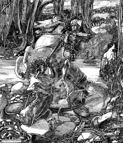 San Jorge y el dragón, 1901 de Unbekannt