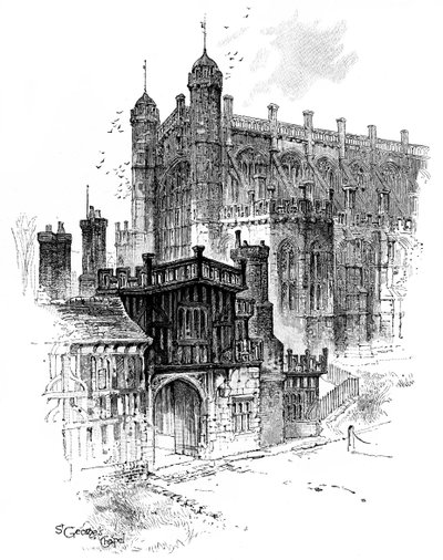 Capilla de San Jorge, Windsor, Berkshire, c1888 de Unbekannt