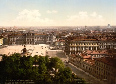 Plaza de San Isaac, San Petersburgo, Rusia, c1890-c1905 de Unbekannt