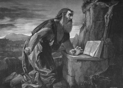 San Jerónimo en el desierto, c1525-1530, 1896 de Unbekannt