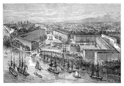 Muelles de Santa Catalina, Londres, finales del siglo XIX de Unbekannt