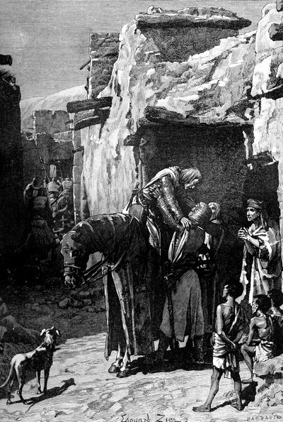 San Luis, Rey de Francia, buscando refugio de los sarracenos, 1909 de Unbekannt