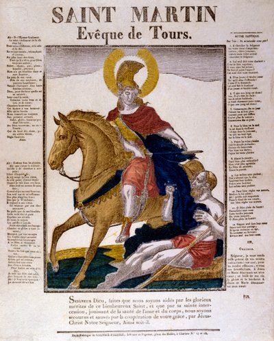 San Martín de Tours, siglo IV siglo XIX de Unbekannt