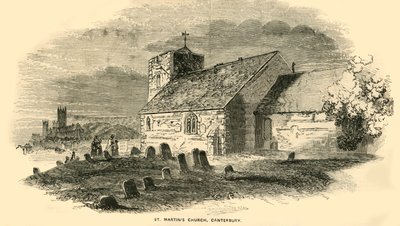 Iglesia de San Martín, Canterbury, Kent, c. 1850 de Unbekannt
