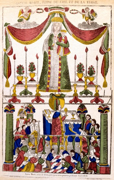 Santa María, Reina del Cielo y la Tierra, siglo XIX de Unbekannt