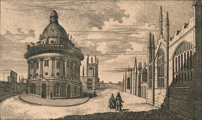 Iglesia de Santa María y Biblioteca Radcliffe en Oxford, siglo XVIII de Unbekannt